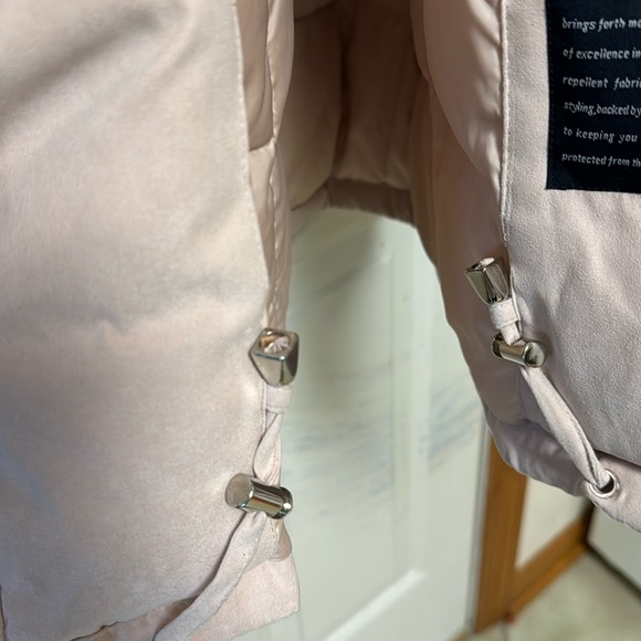 Women's London Fog pale pink coat Sz L - Picture 5 of 12